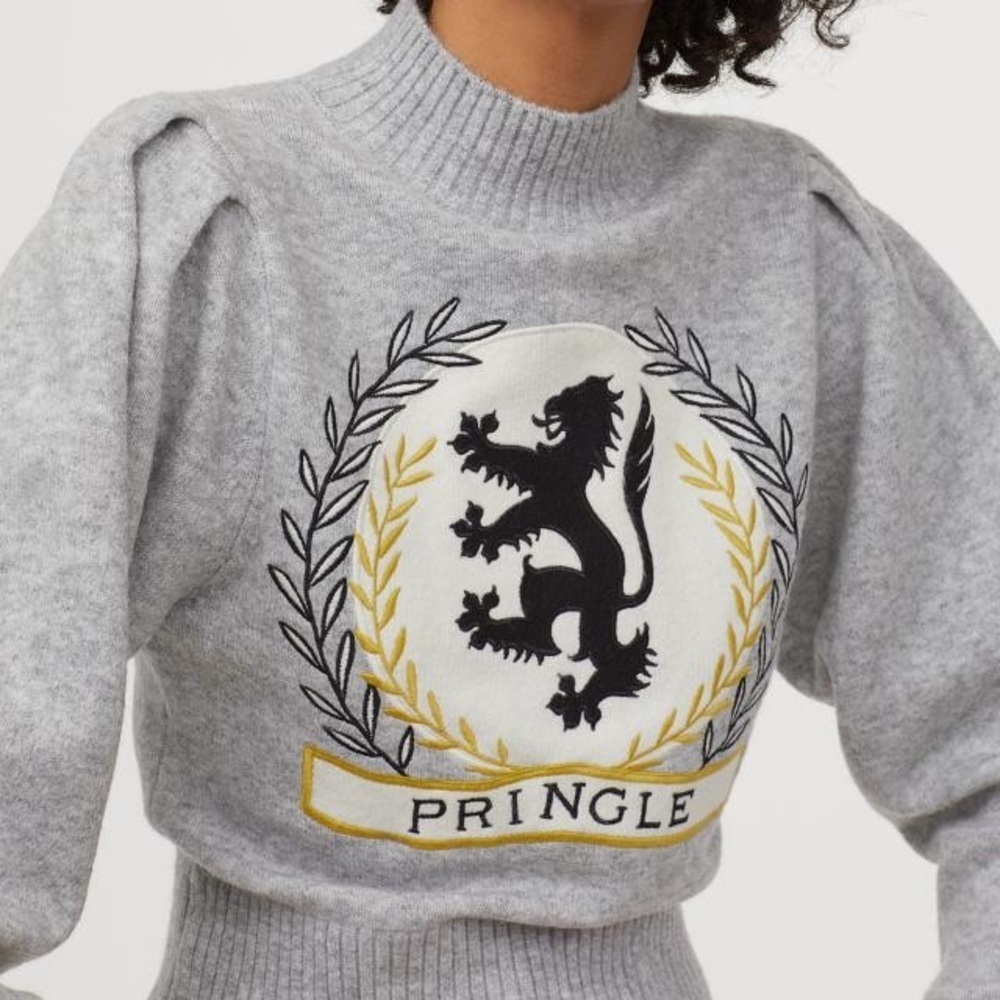 𝅺pringle of Scotland x H&M Knit Mock-Turtleneck Sweater size S